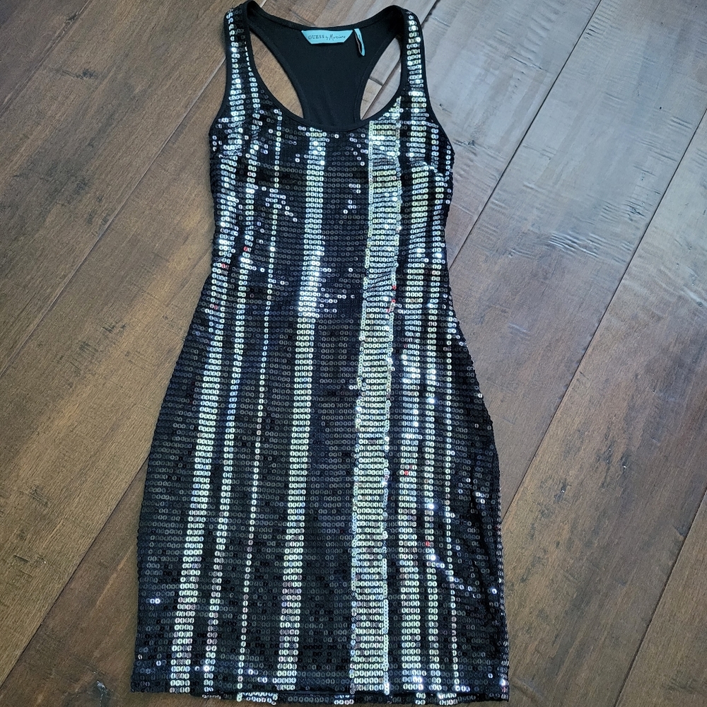 Guess sequins tank dress
